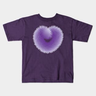 Purple Love With Fur Kids T-Shirt